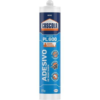 Cola de Montagem Monta & Fixa PL 600 Exterior 375g Bege Cascola
