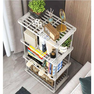 Estante Organizadora Multiuso 4 Prateleiras Plástico e Metal 21CM Branca