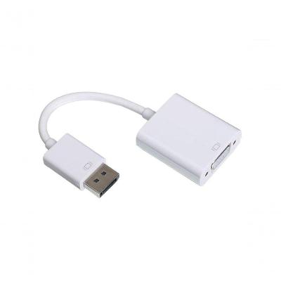 Cabo Adaptador Displayport para VGA 15cm Conversor de Vídeo Até 1920 X 1200 Preto NWT
