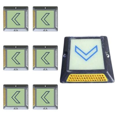 Kit 6 Tachas Refletivas SU-RUA5 Olho de Gato Fluorescente Sinalização Viária Cinza
