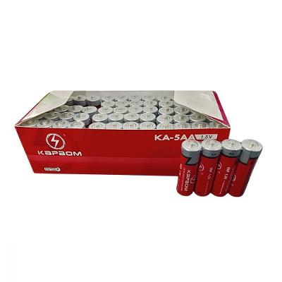 Pilhas AA Alcalinas Kapbom KA-5AA 1.5V Caixa com 60 Unidades Preservacao de Energia