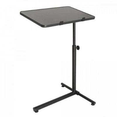 Mesa para Notebook Retangular NT-HOME Moderno MDF e Aço com Pés Reguláveis Preta