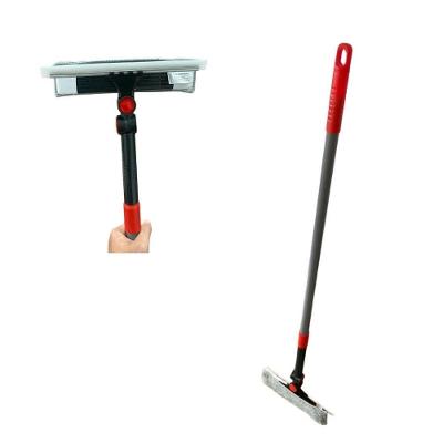 Limpa Vidros 2 em 1 Esfregão Microfibra Rodo Cabo 150CM Powermaid