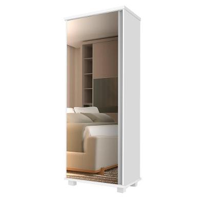 Armário Organizador Hawking G37 Porta Espelho MDP Branco Gran Belo