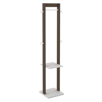 Cabideiro AZ1019 MDP 43cm Branco Nogal Gran Belo