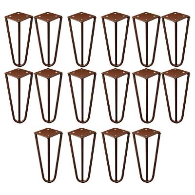 Pé de Metal Hairpin Legs G41 Ferro Aço 15CM Bronze Gran Belo