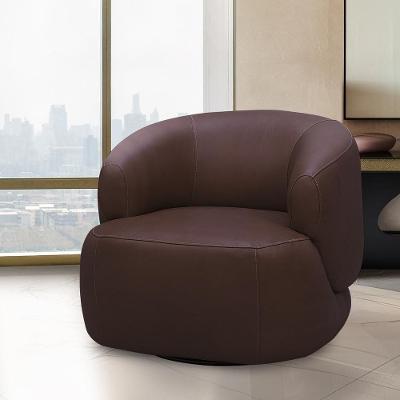 Poltrona Verona G88 Giratória Couro Marrom Chocolate Gran Belo
