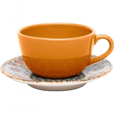 Kit 4 Xícaras Com Pires Unni Castello Oxford® Cerâmica 200ml