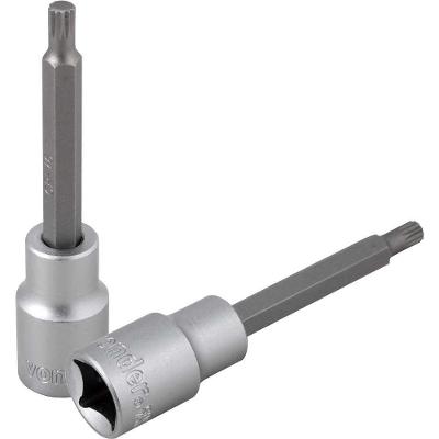 Soquete Multidentado 1-2 M6 60MM Aço Cromo Vanádio Cromado Vonder