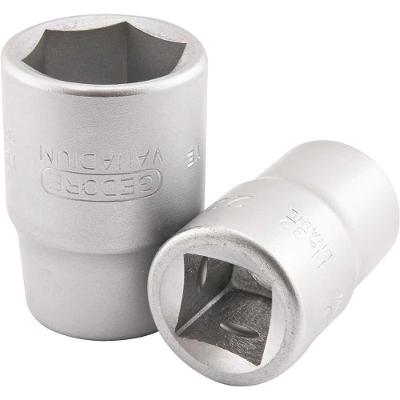 Soquete Sextavado 1.5-16 Encaixe 3-4 Aço Cromo Vanádio 65mm Prata Gedore