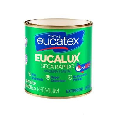 Tinta Esmalte Sintético Ecalux Cinza Médio Alto Brilho 225ML Eucatex