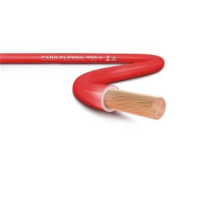 Cabo Elétrico Flexível 1,5MM2 750V 100M PVC BWF Antichama Vermelho Sil