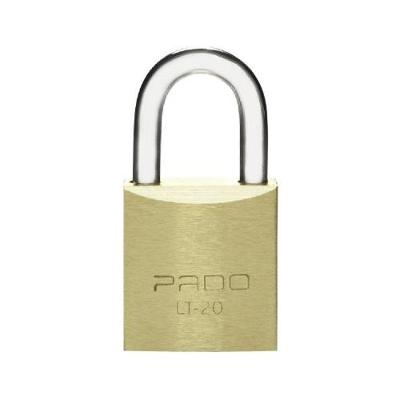 Cadeado E-20MM Latão Maciço Haste de Aço Temperado Dupla Trava Dourado Pado