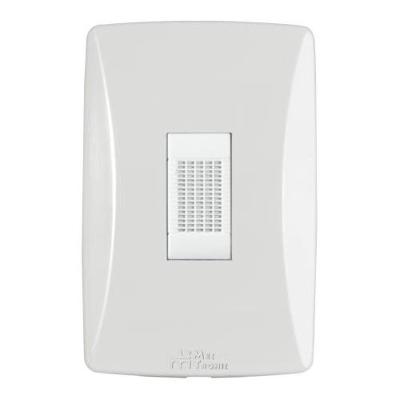 Conjunto de Campainha Bivolt Linha Petra Modular Branco Mec Tronic