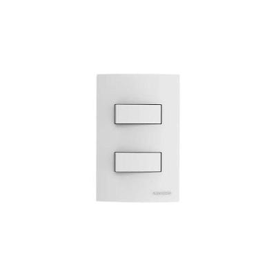 Conjunto 2 Interruptores Simples Linha Brava 10A 250V Branco Soprano