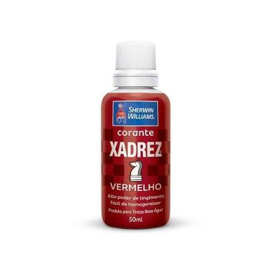 Corante Líquido Xadrez Vermelho 50ML Acrílicas e Látex Sherwin Williams