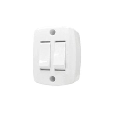 Conjunto Interruptor Duplo Linha Retangular Ilumi Materiais Elétricos