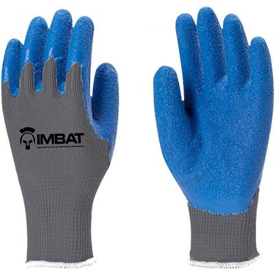Luva de Proteção LV-A-BLAZ-8 Látex Natural Punho Tricotado Azul Imbat