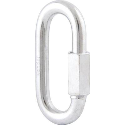 Kit 2 Mosquetões Galvanizado Reto com Rosca 57MM 1-4 220 KGF Vonder
