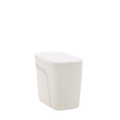 Lixeira Compact 6,5L Polipropileno Tampa Click Branco Tramontina