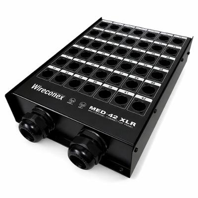 Painel XLR Med2 42 2SN 42 Entradas 2 Saídas Metálico Wireconex