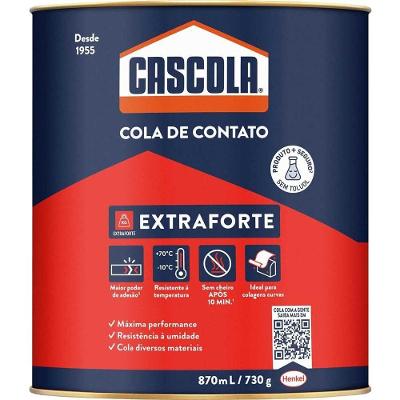 Adesivo de Contato Extra 730G Lâminas Couro Tecido MDF HDF Amarelo Cascola