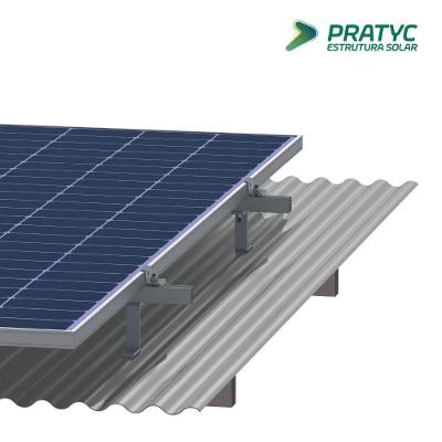 Estrutura Fixação Painéis Solares Telha Ondulada Perfil Z 4 Unidades Pratyc