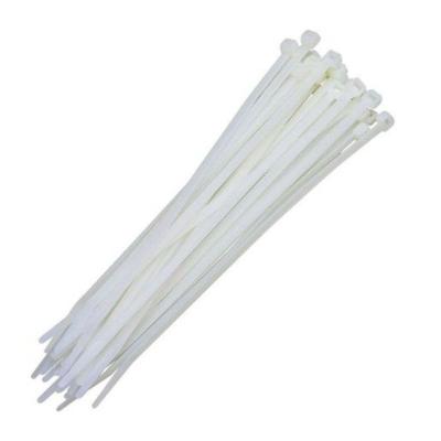 Abraçadeira de Nylon 2,5x100mm Auto-Travante Branca 100 Unidades NWT