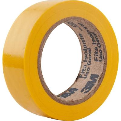 Fita Isolante Imperial Colors Antichama UV Flexível Amarelo 18MM X 10M 3M Brasil