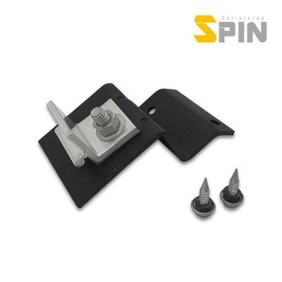 Kit Fixação Painéis Solares Telhado Trapezoidal 4 Módulos Spin