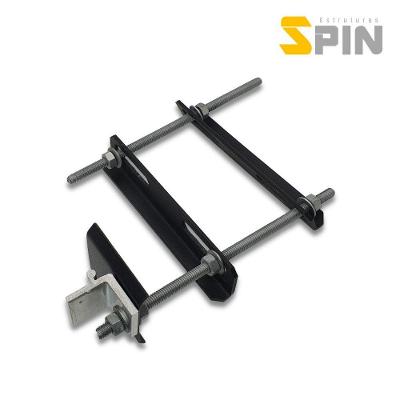 Kit Fixação Painéis Solares Telhado Ondulado Viga Concreto 4 Módulos Spin