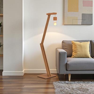 Luminária de Chão Articulada Retrô Ramificada Marrom de Casa