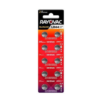 Bateria Rayovac V13GA-5 LR44 Alcalina 1,5V 10 Unidades