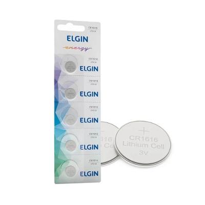 Bateria Botão de Lítio Elgin CR1616 3V Cartela com 5 Unidades