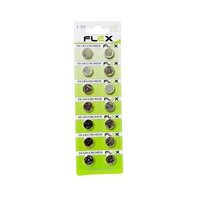Bateria Botão 2 Flex LR1130 Cartela com 14 Unidades para Relógios
