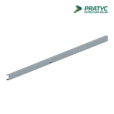 Haste Tesoura Perfil U Enrijecido 3,5M Estrutura Solar 8 Placas Pratyc