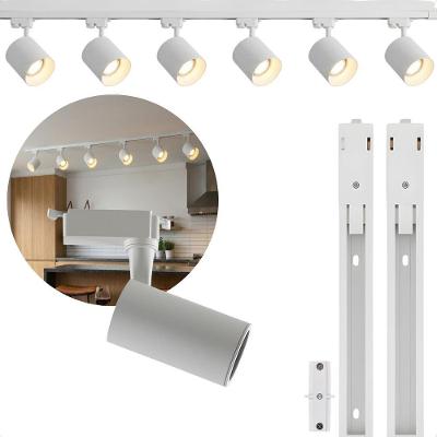 Kit Trilho Eletrificado 2M com 6 Spots Track MR16 GU10 Bivolt Branco Taschibra