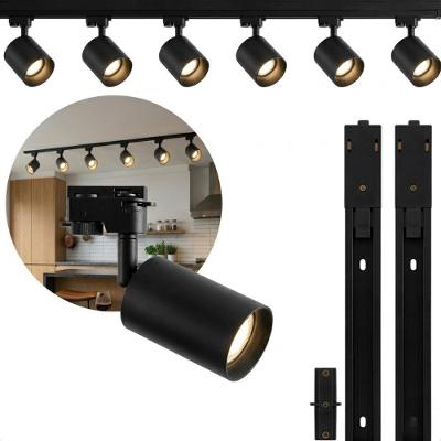 Kit Trilho 2M com 6 Spot Track PAR20 E27 Bivolt Preto Taschibra