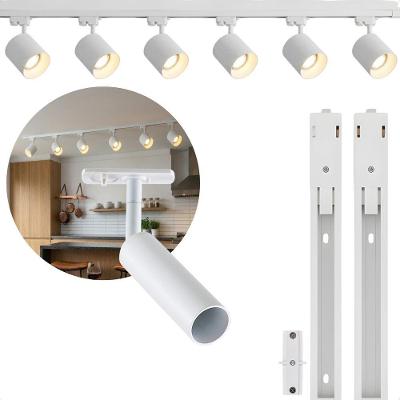 Kit Trilho 2M com 6 Spot Track MR11 GU10 Bivolt Branco Taschibra