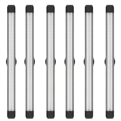 Kit 6 Luminárias Sobrepor Lumifácil 120cm 2x20,5W 6500K Bivolt Preto Taschibra