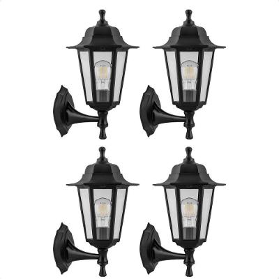 Kit 4 Arandelas de Parede TLF26 Colonial Vintage E27 Bivolt Preto Taschibra