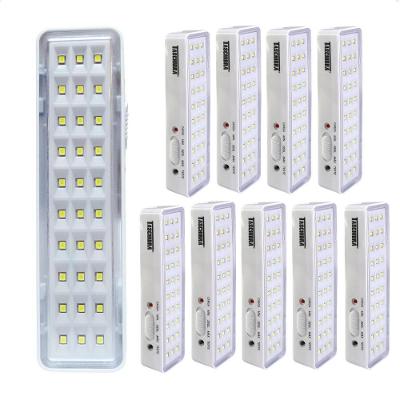 Kit 10 Luminárias de Emergência Pratic TLE 06 LED Bivolt Branco Taschibra