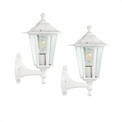 Kit 2 Arandelas TLF26 Colonial Vintage E27 60W Bivolt Branco Taschibra