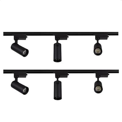 Kit 2 Trilho Eletrificado de LED 3 Spots 6500K Bivolt Preto Bravalumi