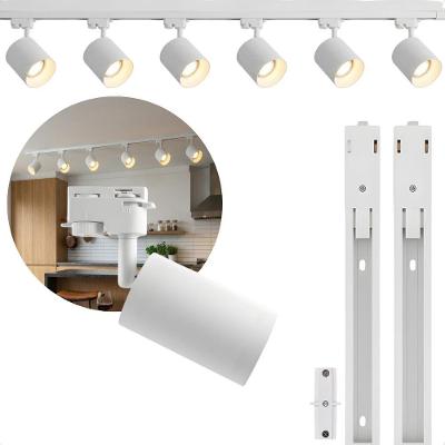 Kit Trilho Eletrificado 2M 6 Spots PAR20 E27 Bivolt Branco Taschibra
