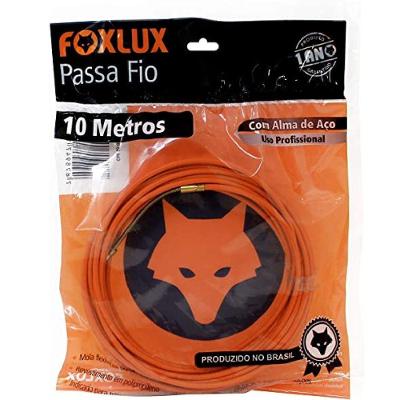 Passa Fio com Alma de Aço 10m Ponta Móvel Tipo Mola Foxlux