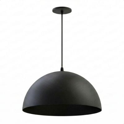 Pendente Industrial Wok E27 Bivolt Meia Lua Preto Fosco Taschibra
