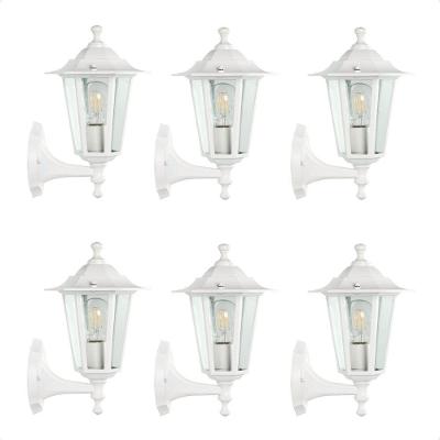 Kit 6 Arandelas de Parede TLF26 Colonial Vintage E27 Bivolt Branco Taschibra