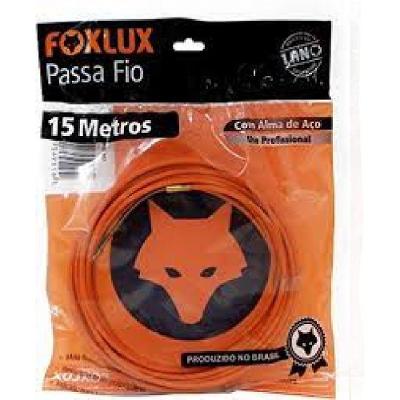 Passa Fio com Alma de Aço 15m Ponta Mola Instalações Elétricas Foxlux
