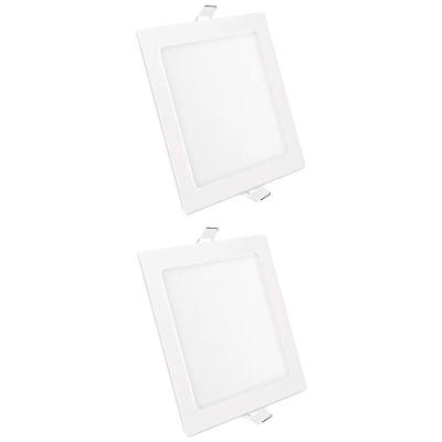 Kit 2 Painéis LED Quadrado 30W 6500K Bivolt Branco Foxlux